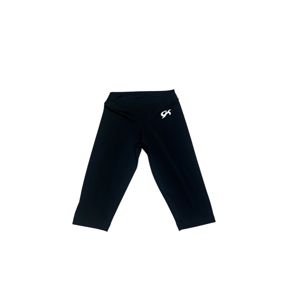 GK Elite Gymnastics Capri Leggings Black Cropped Performance Pants F2259 
CM
